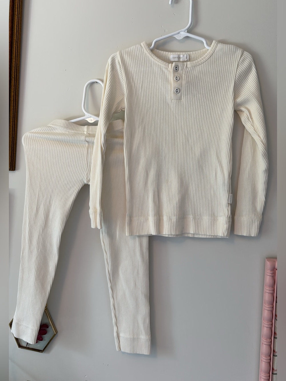 Jamie kay Cream Ribbed set